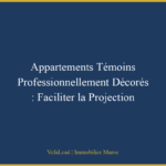 Appartements Témoins Professionnellement Décorés : Faciliter la Projection