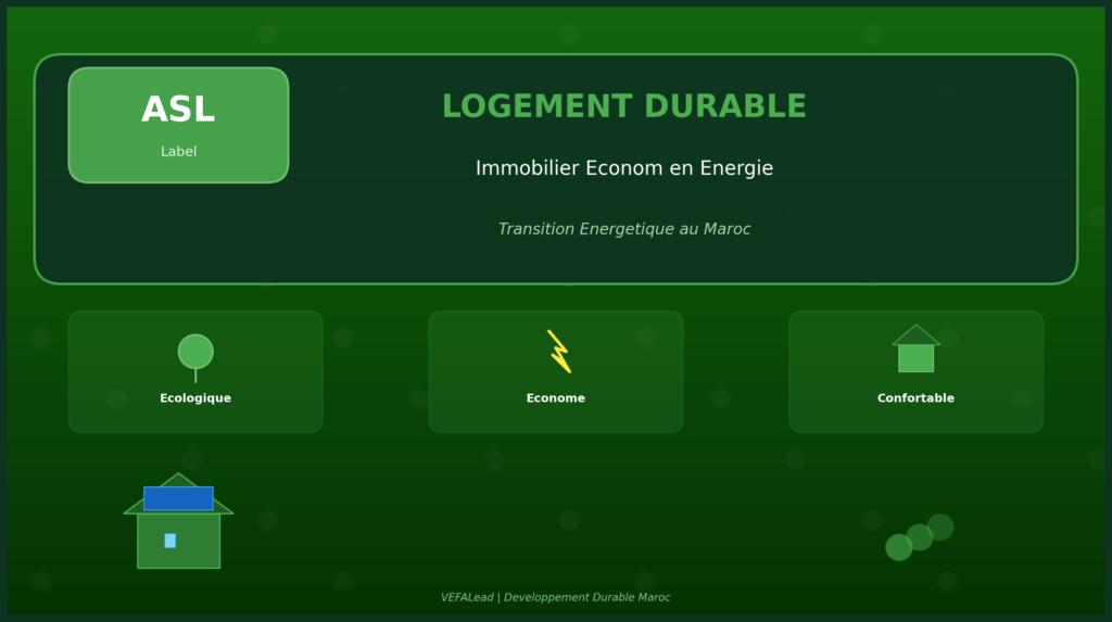 Label ASL Maroc : Vers un Immobilier Durable et Économe en Énergie